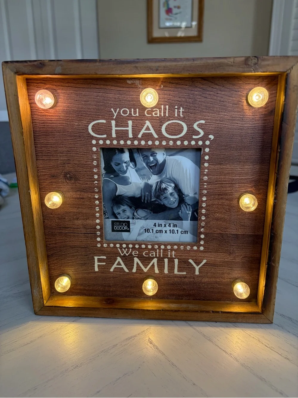 Rustic Wooden Photo Frame - Brown 